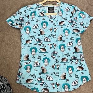 Yoga pets Scrub Top